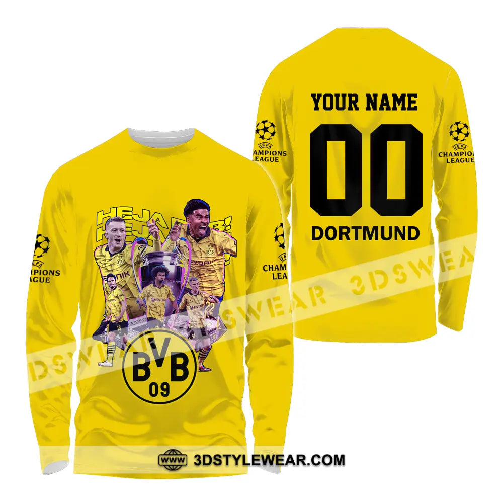 Unisex Shirt - Custom Name And Number Der Bvb C1 Long Sleeve / S T-Shirt