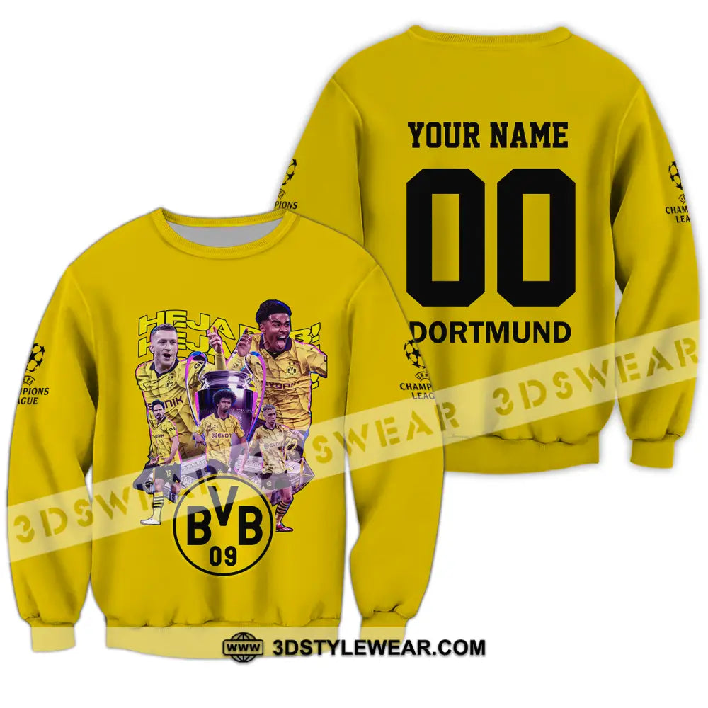 Unisex Shirt - Custom Name And Number Der Bvb C1 Long Sleeve / S T-Shirt