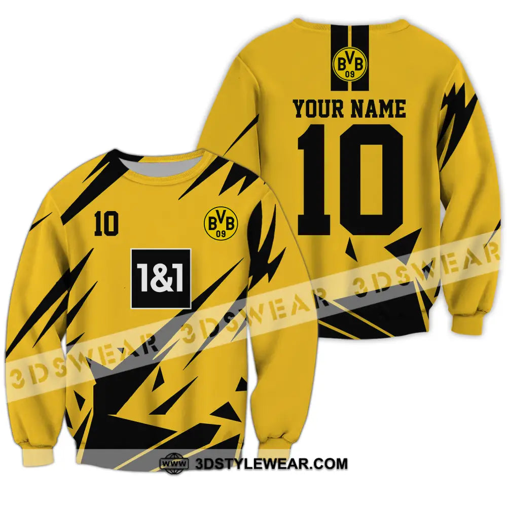 Unisex Shirt - Custom Name And Number Der Bvb Lover Long Sleeve / S T-Shirt