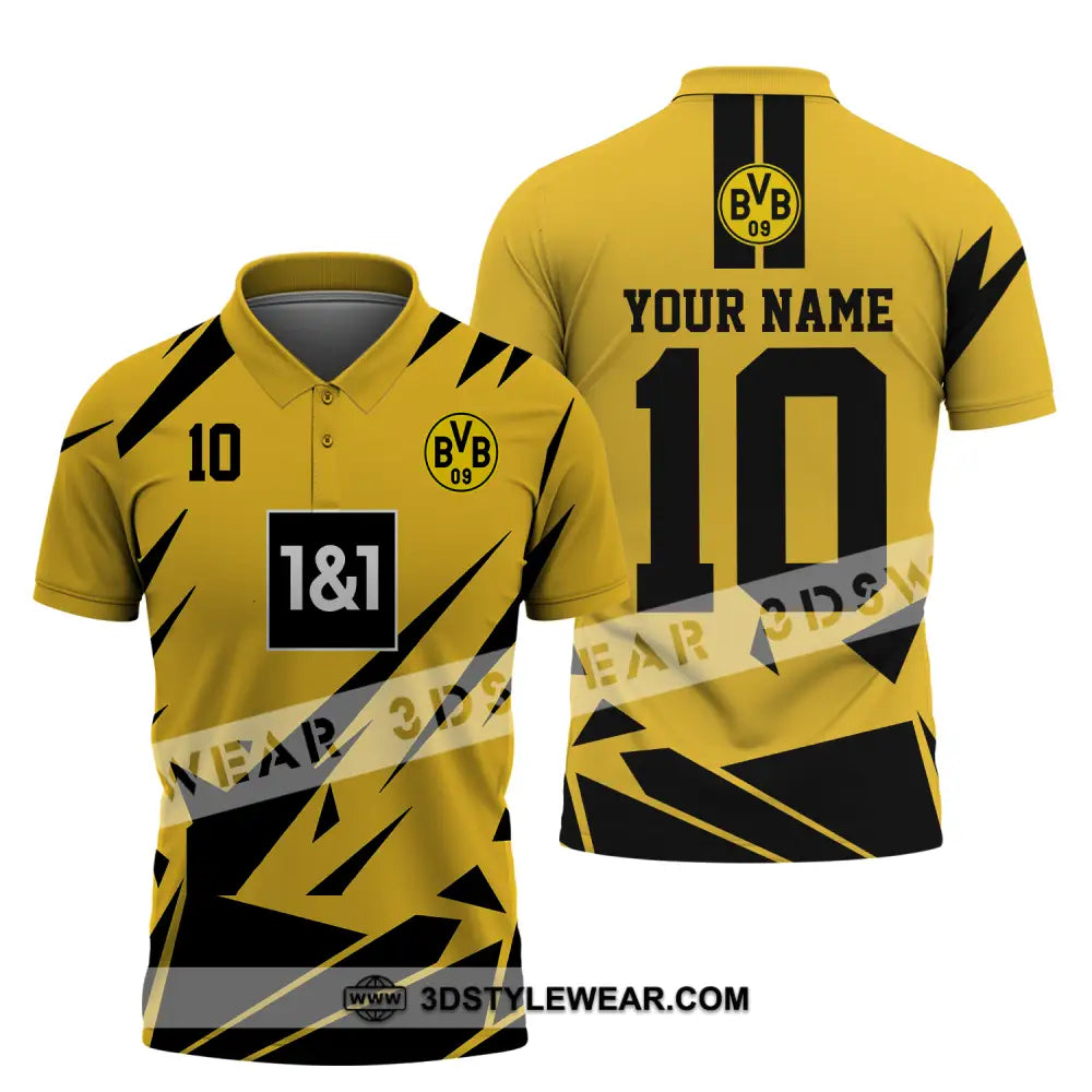 Unisex Shirt - Custom Name And Number Der Bvb Lover Polo / S T-Shirt