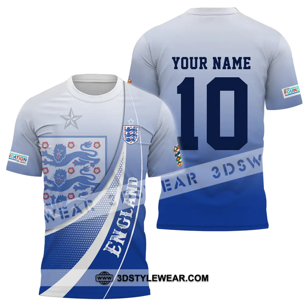 Unisex Shirt - Custom Name And Number England Euro 2024 T-Shirt / S T-Shirt