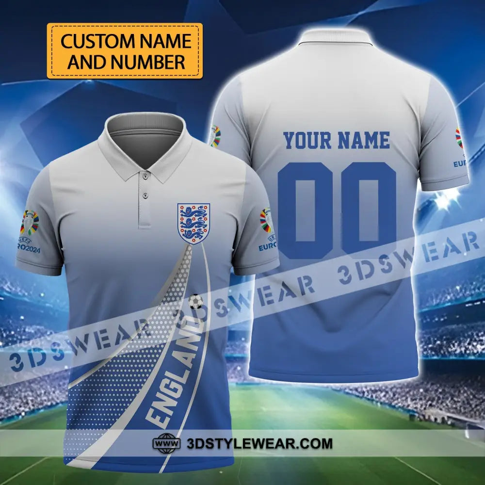 Unisex Shirt - Custom Name And Number England National Team Euro 2024 T-Shirt