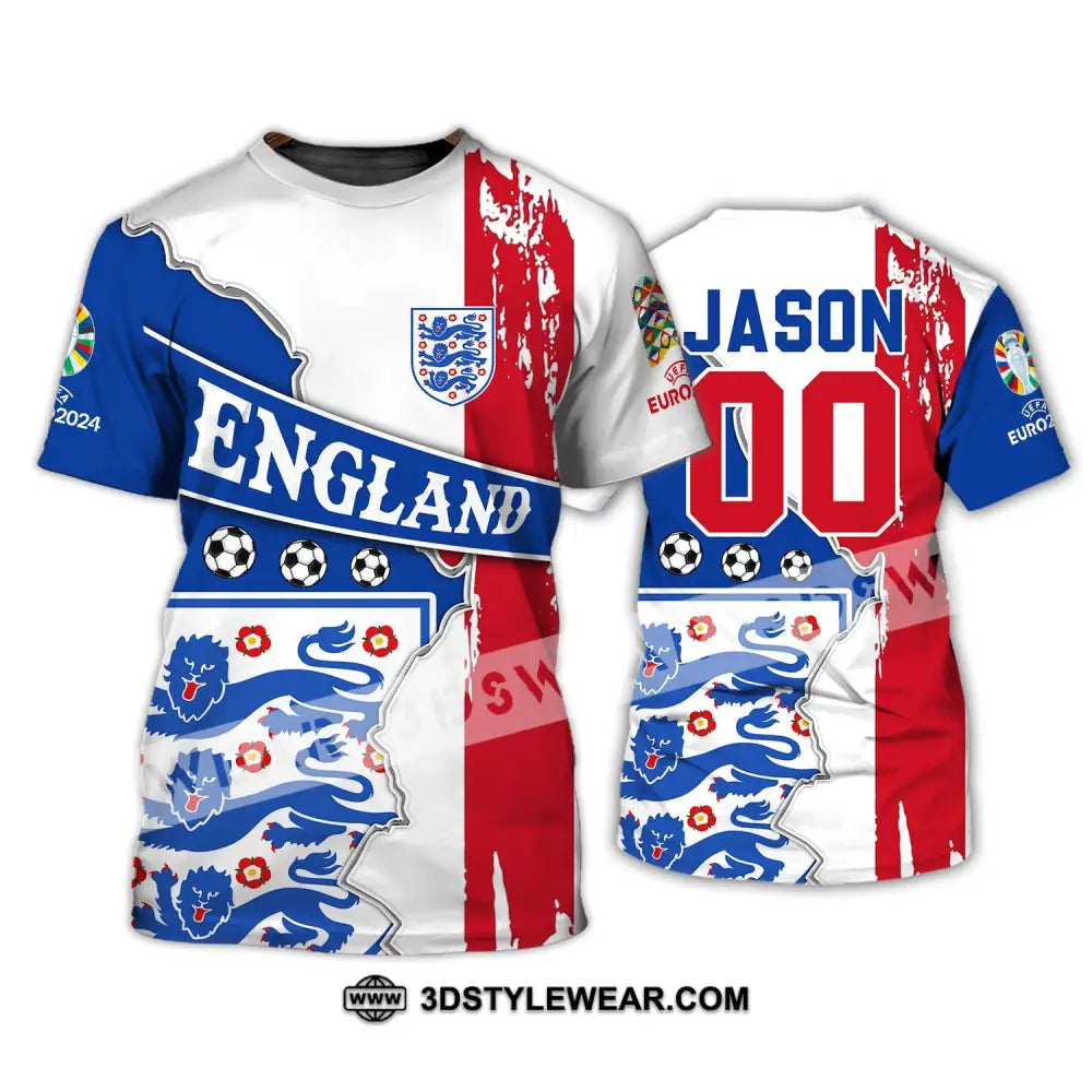 Unisex Shirt - Custom Name And Number England National Team T-Shirt / S T-Shirt