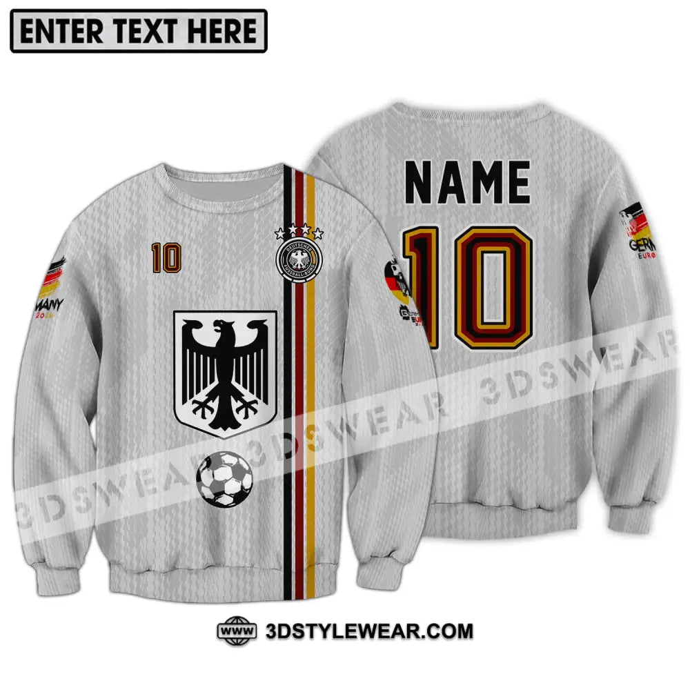 Unisex Shirt - Custom Name And Number Euro 2024 German Long Sleeve / S T-Shirt