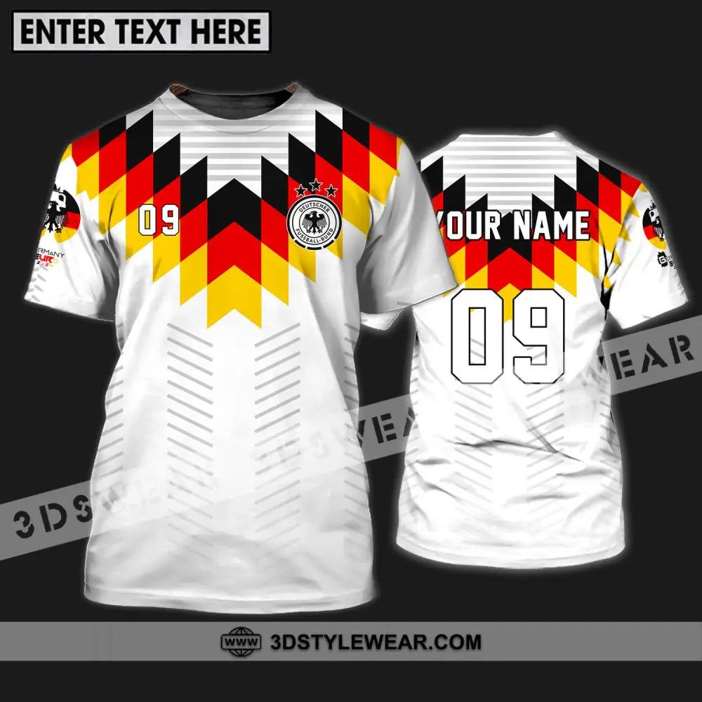 Unisex Shirt - Custom Name And Number Euro 2024 Germany National Team Flag Color T-Shirt / S T-Shirt