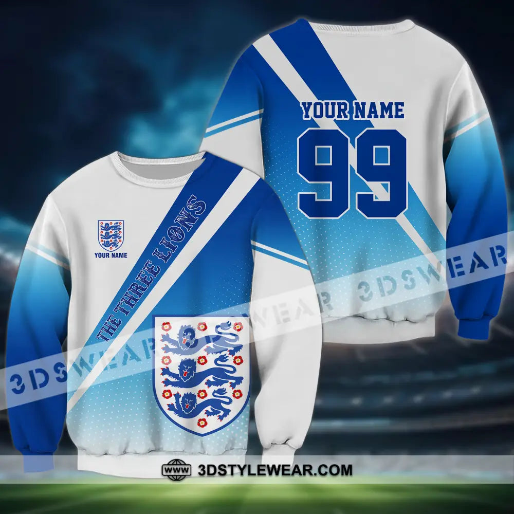 Unisex Shirt - Custom Name And Number Euro 2024 National Team England Long Sleeve / S T-Shirt