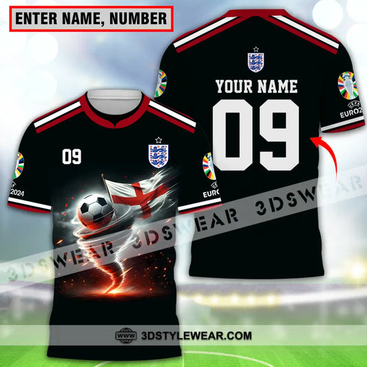 Unisex Shirt - Custom Name And Number Euro 2024 National Team England T-Shirt