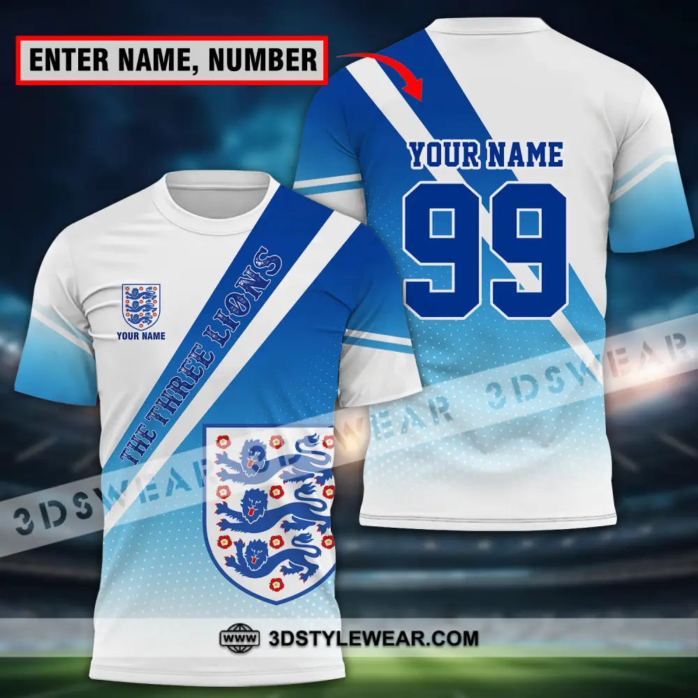 Unisex Shirt - Custom Name And Number Euro 2024 National Team England T-Shirt