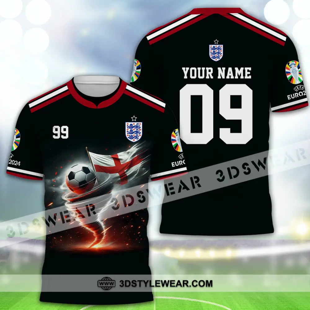 Unisex Shirt - Custom Name And Number Euro 2024 National Team England T-Shirt / S T-Shirt