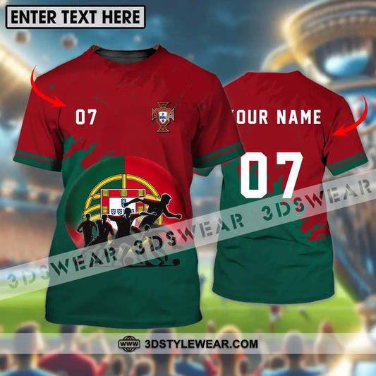 Unisex Shirt - Custom Name And Number Euro 2024 Portugal Team T-Shirt