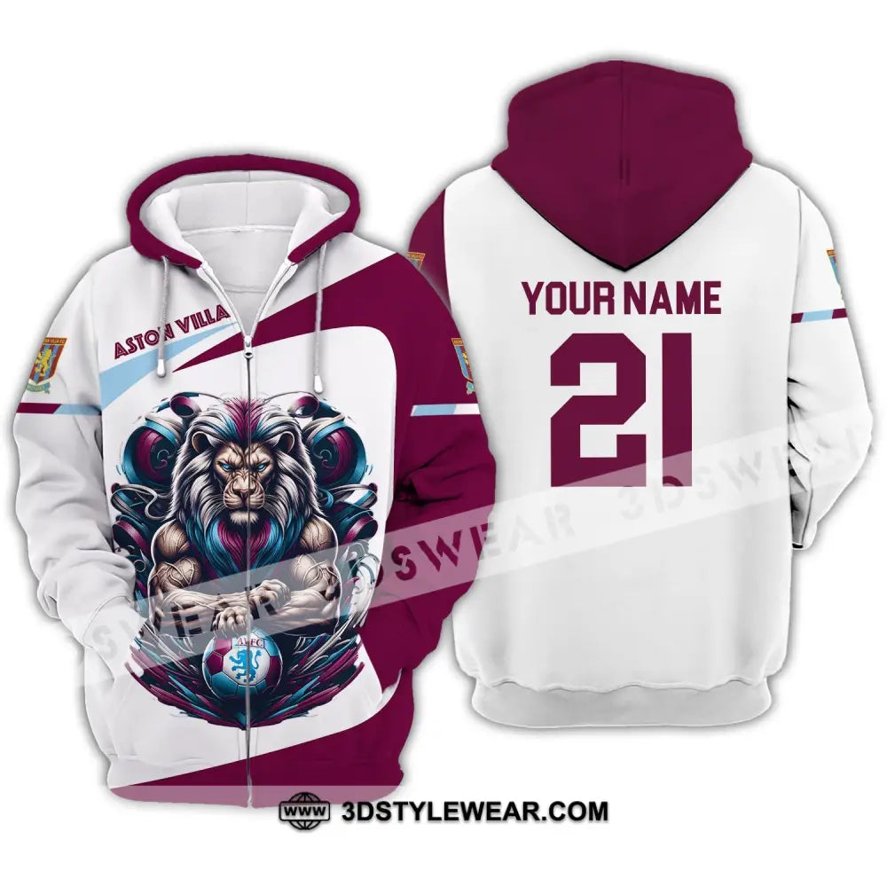 Unisex Shirt - Custom Name And Number Fc Avl Zipper Hoodie / S T-Shirt