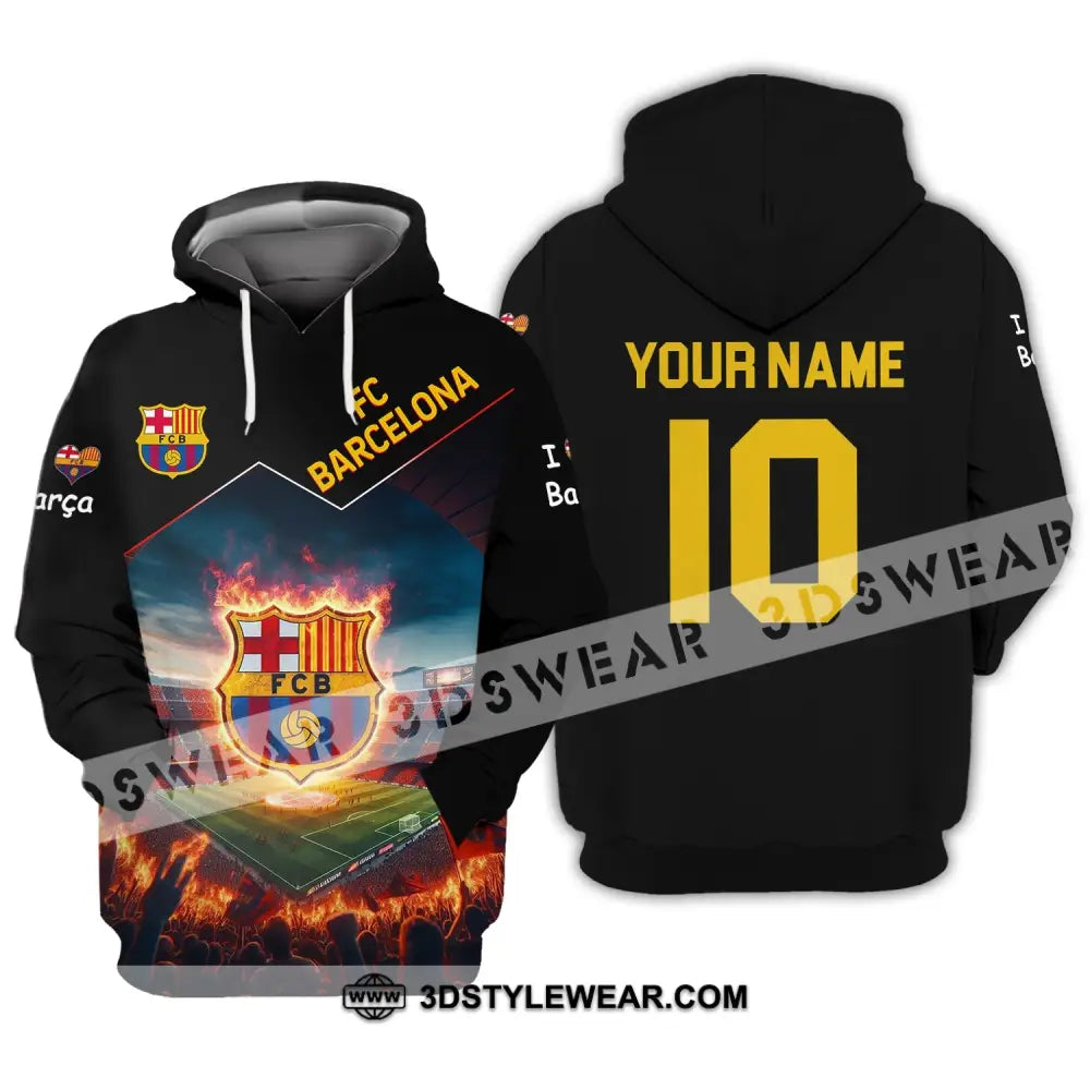 Unisex Shirt - Custom Name And Number Fc Blaugrana Lover Hoodie / S T-Shirt