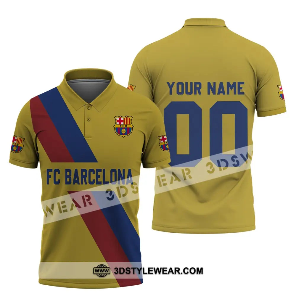 Unisex Shirt - Custom Name And Number Fc Blaugrana Lover Polo / S T-Shirt