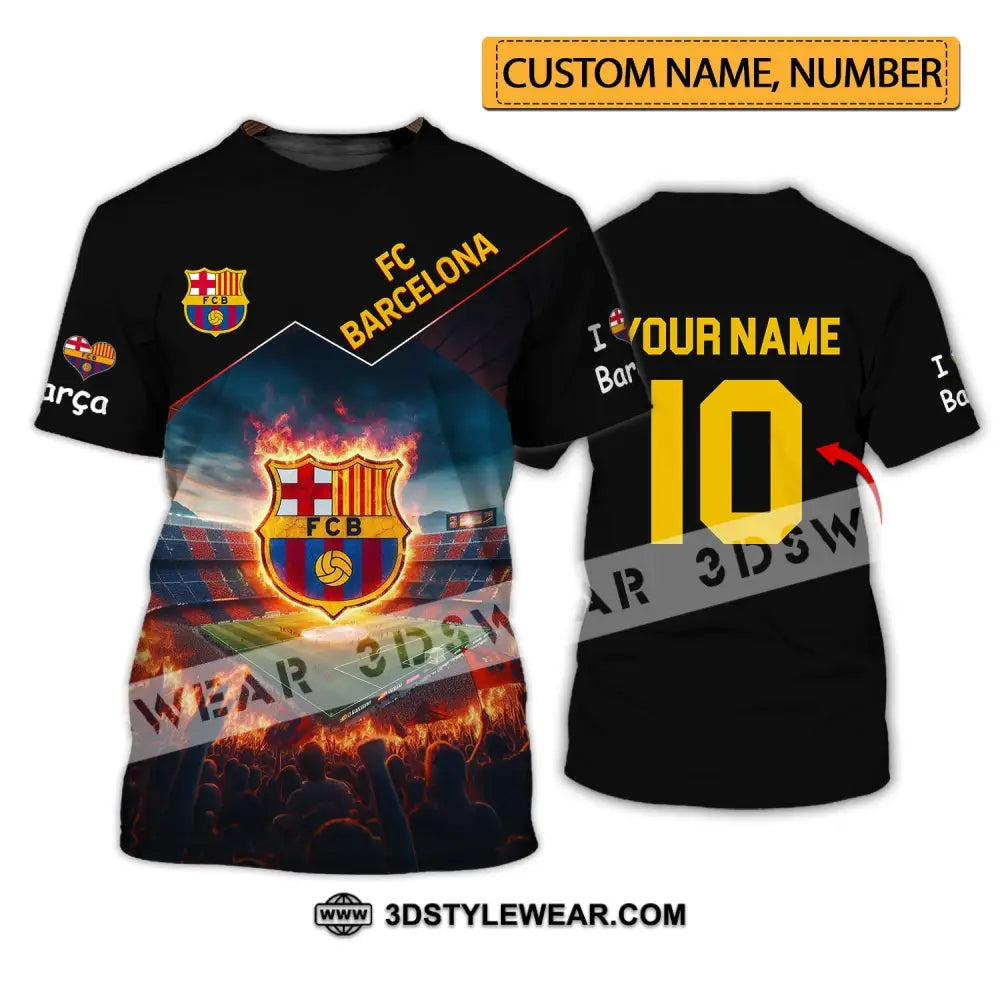 Unisex Shirt - Custom Name And Number Fc Blaugrana Lover T-Shirt / S T-Shirt