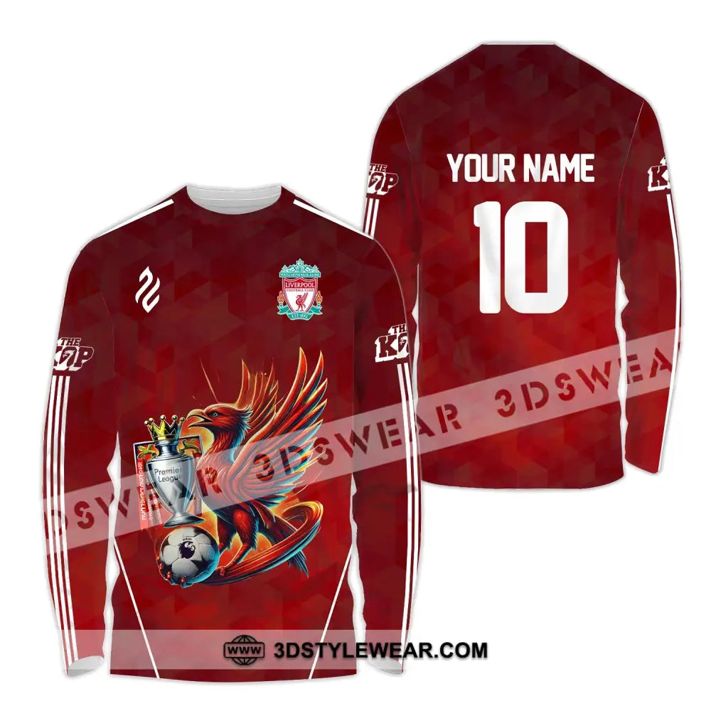 Unisex Shirt - Custom Name And Number Fc Kop Long Sleeve / S T-Shirt