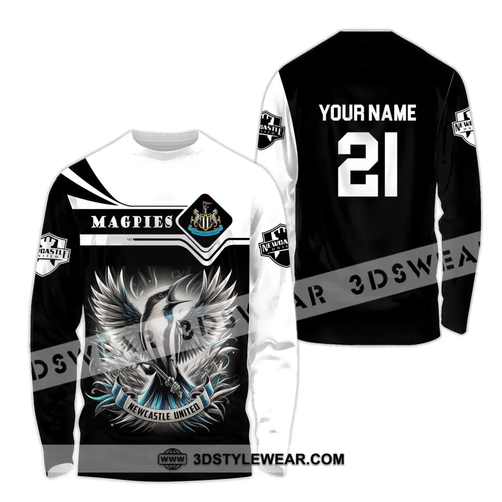 Unisex Shirt - Custom Name And Number Fc Nufc United Long Sleeve / S T-Shirt