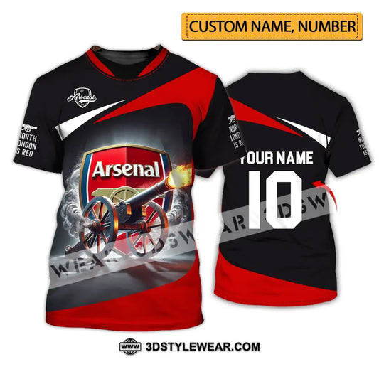 Unisex Shirt - Custom Name And Number Fc The Gunners T-Shirt