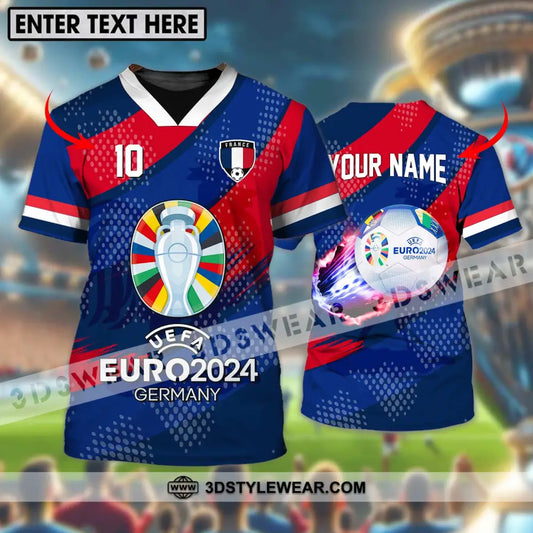 Unisex Shirt - Custom Name And Number France National Team Euro 2024 T-Shirt