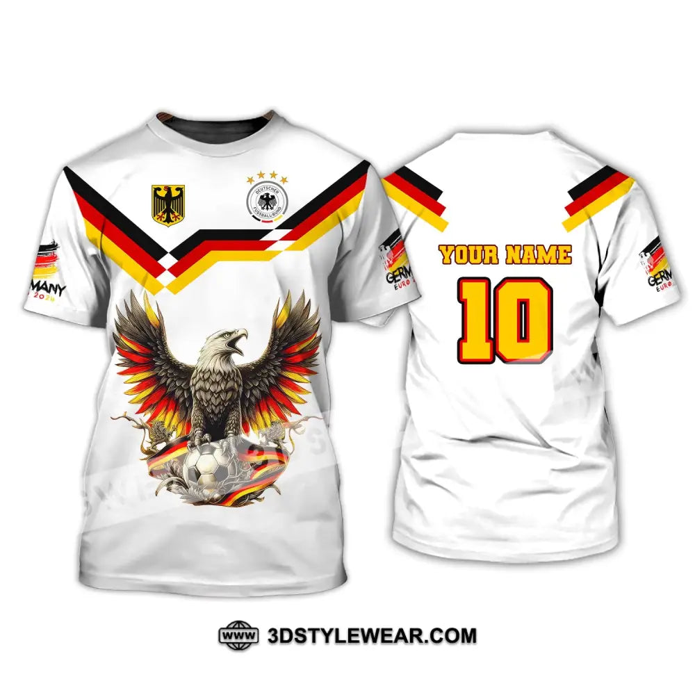 Unisex Shirt Custom Name And Number Germany Euro 2024 Football Polo Long Sleeve T-Shirt / S