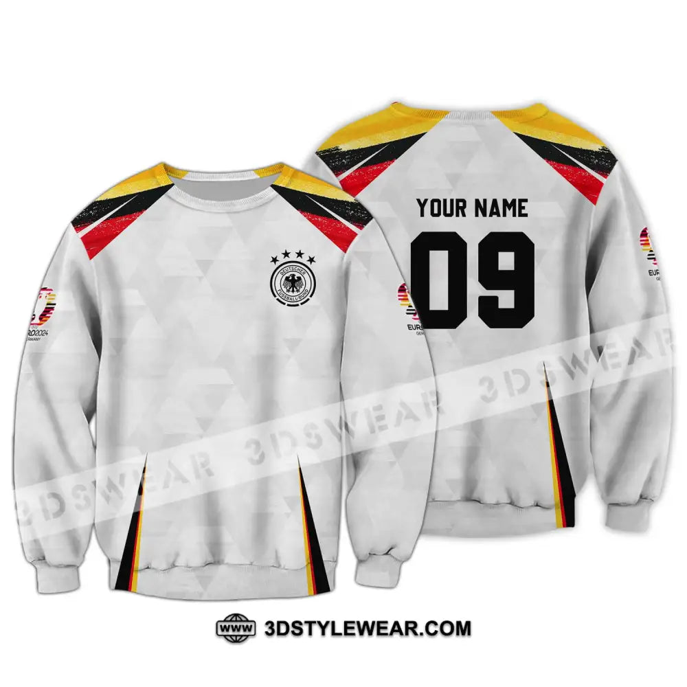 Unisex Shirt - Custom Name And Number Germany Euro 2024 Long Sleeve / S T-Shirt