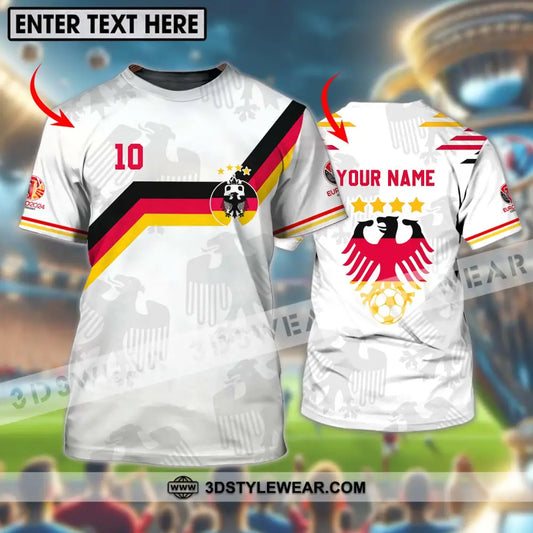 Unisex Shirt - Custom Name And Number Germany Euro 2024 White Color T-Shirt