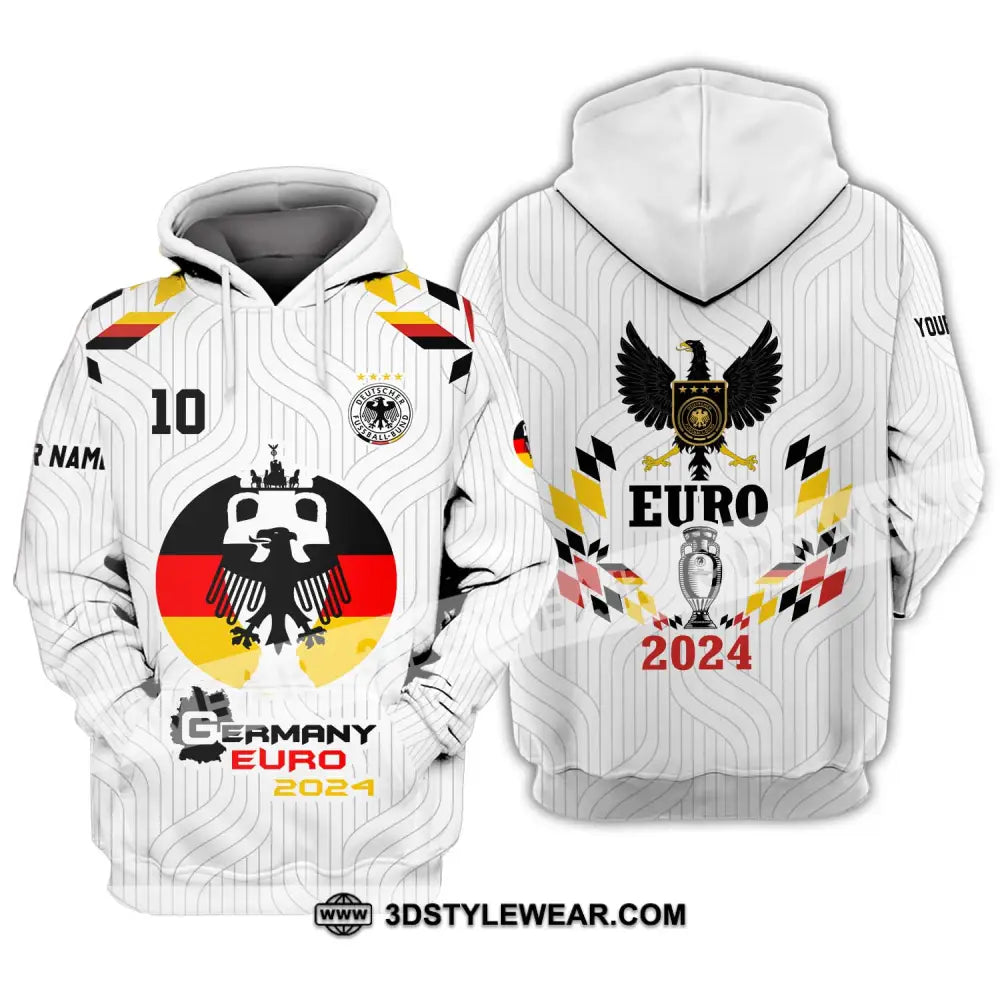 Unisex Shirt - Custom Name And Number Germany Team Euro 2024 Hoodie / S T-Shirt