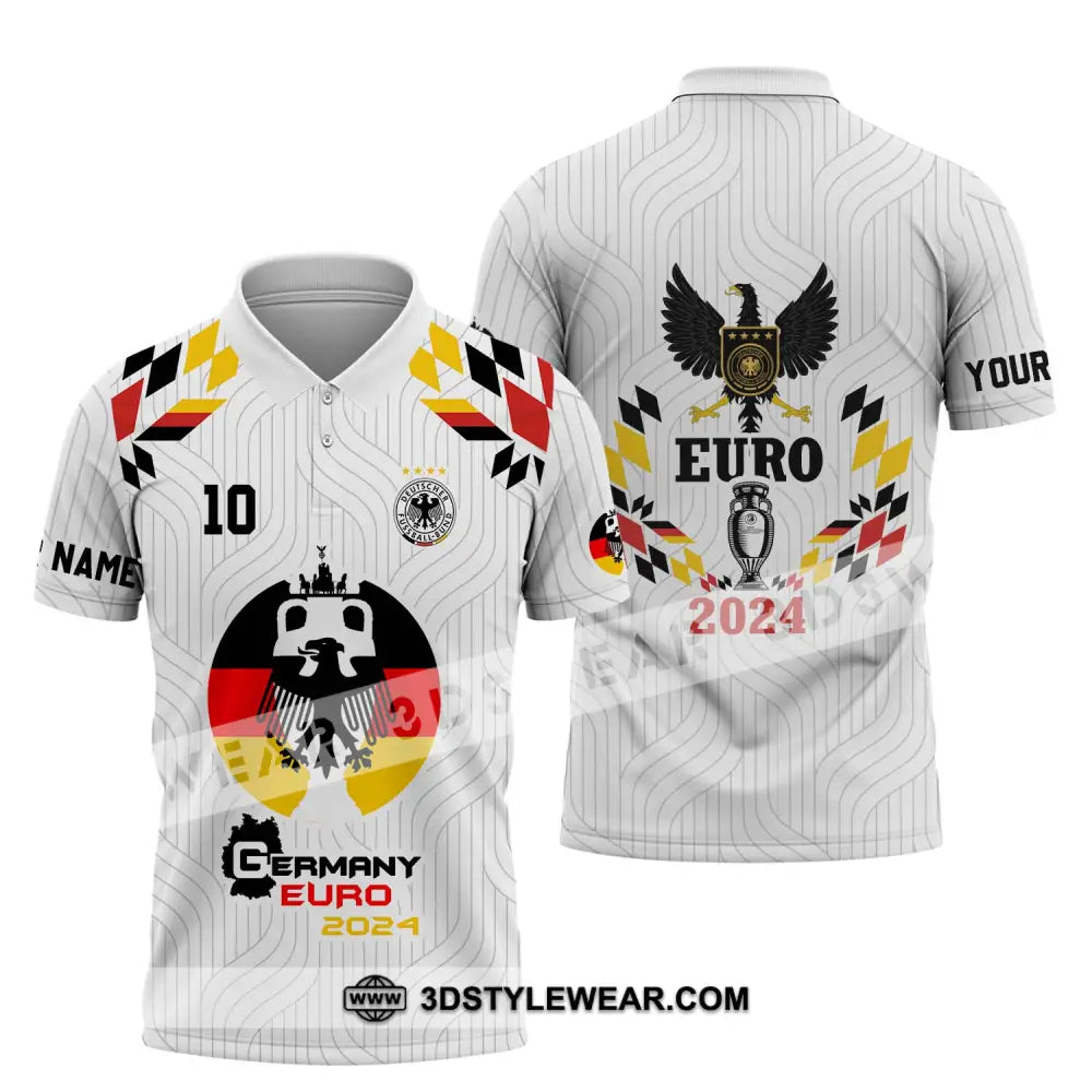 Unisex Shirt - Custom Name And Number Germany Team Euro 2024 Polo / S T-Shirt