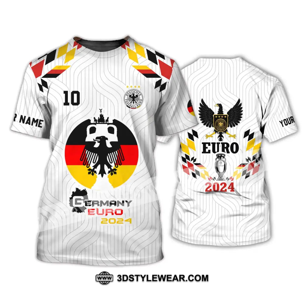 Unisex Shirt - Custom Name And Number Germany Team Euro 2024 T-Shirt / S T-Shirt