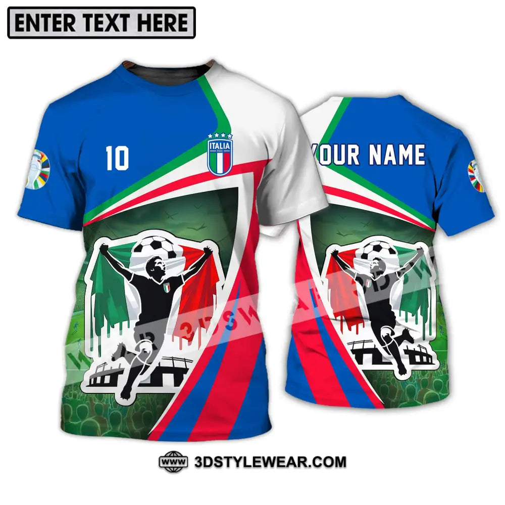 Unisex Shirt - Custom Name And Number Italy Euro 2024 National Team T-Shirt / S T-Shirt