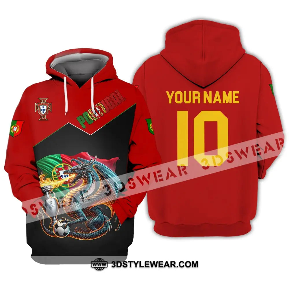 Unisex Shirt - Custom Name And Number National Team Sport Portugal Hoodie / S T-Shirt