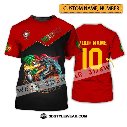 Unisex Shirt - Custom Name And Number National Team Sport Portugal T-Shirt