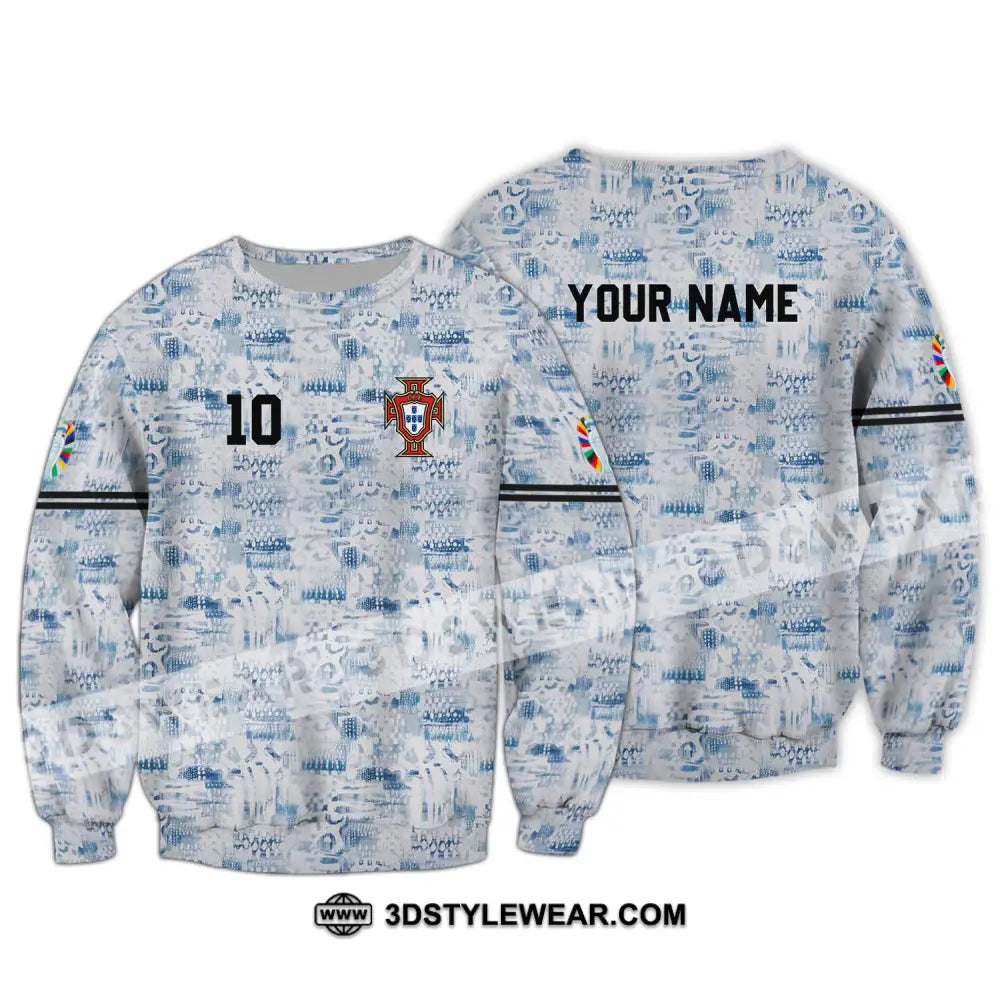 Unisex Shirt - Custom Name And Number Portugal National Team Long Sleeve / S T-Shirt