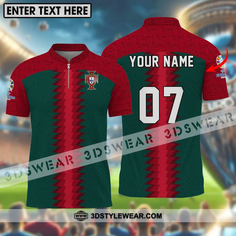 Unisex Shirt - Custom Name And Number Portugal Team T-Shirt