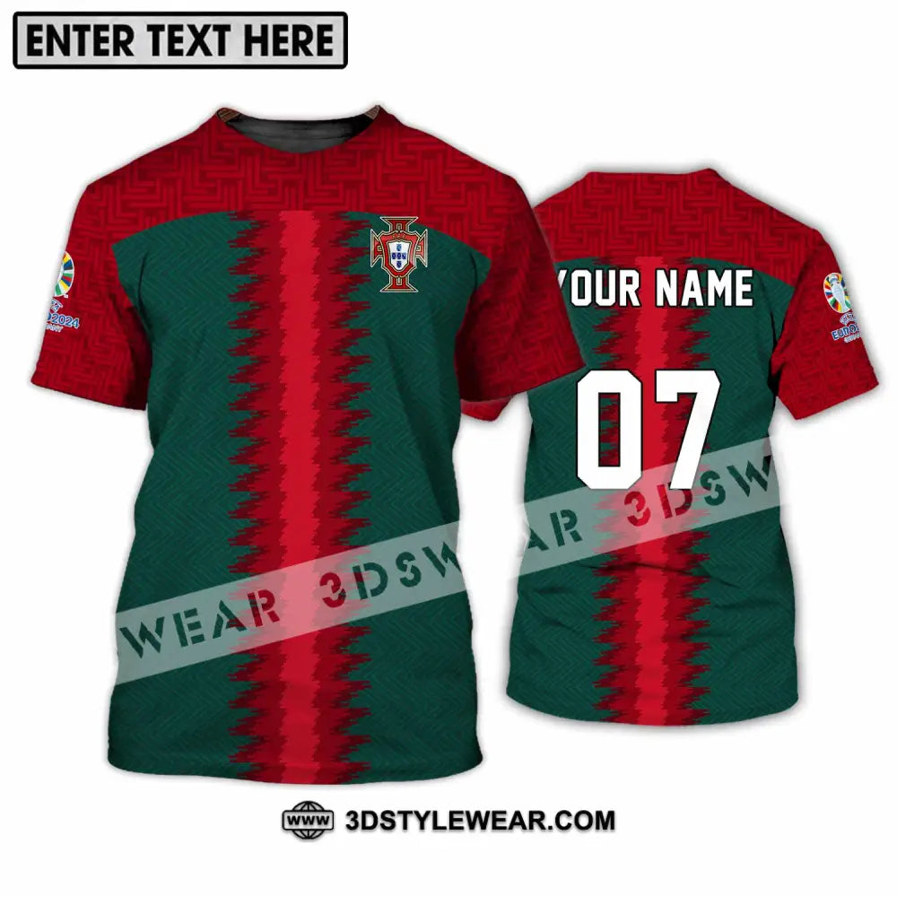 Unisex Shirt - Custom Name And Number Portugal Team T-Shirt / S T-Shirt