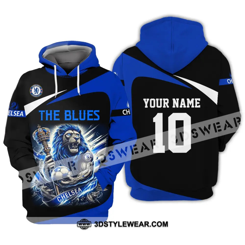 Unisex Shirt - Custom Name And Number The Blues Fc Hoodie / S T-Shirt