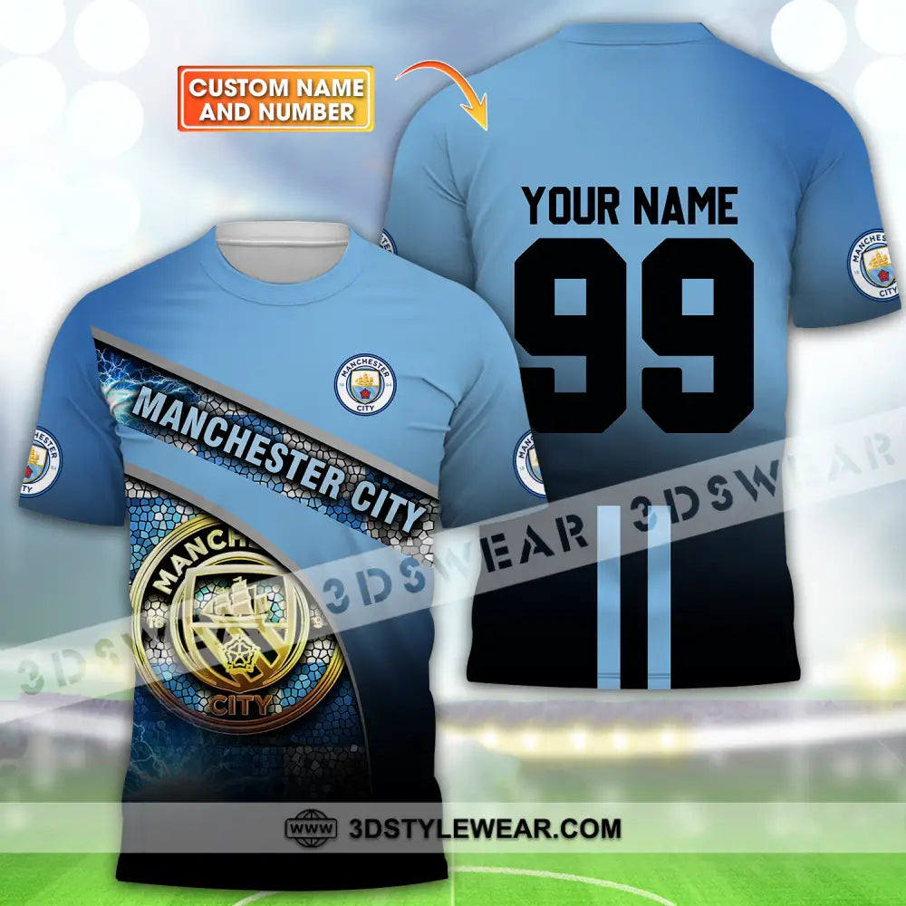 Unisex Shirt - Custom Name And Number The Sky Blues Lover T-Shirt