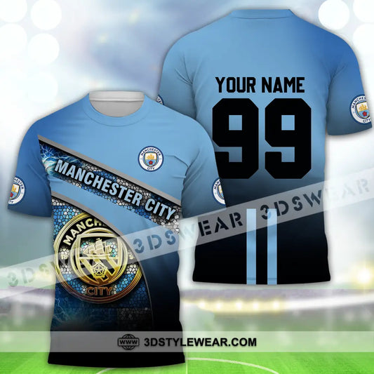 Unisex Shirt - Custom Name And Number The Sky Blues Lover T-Shirt / S T-Shirt