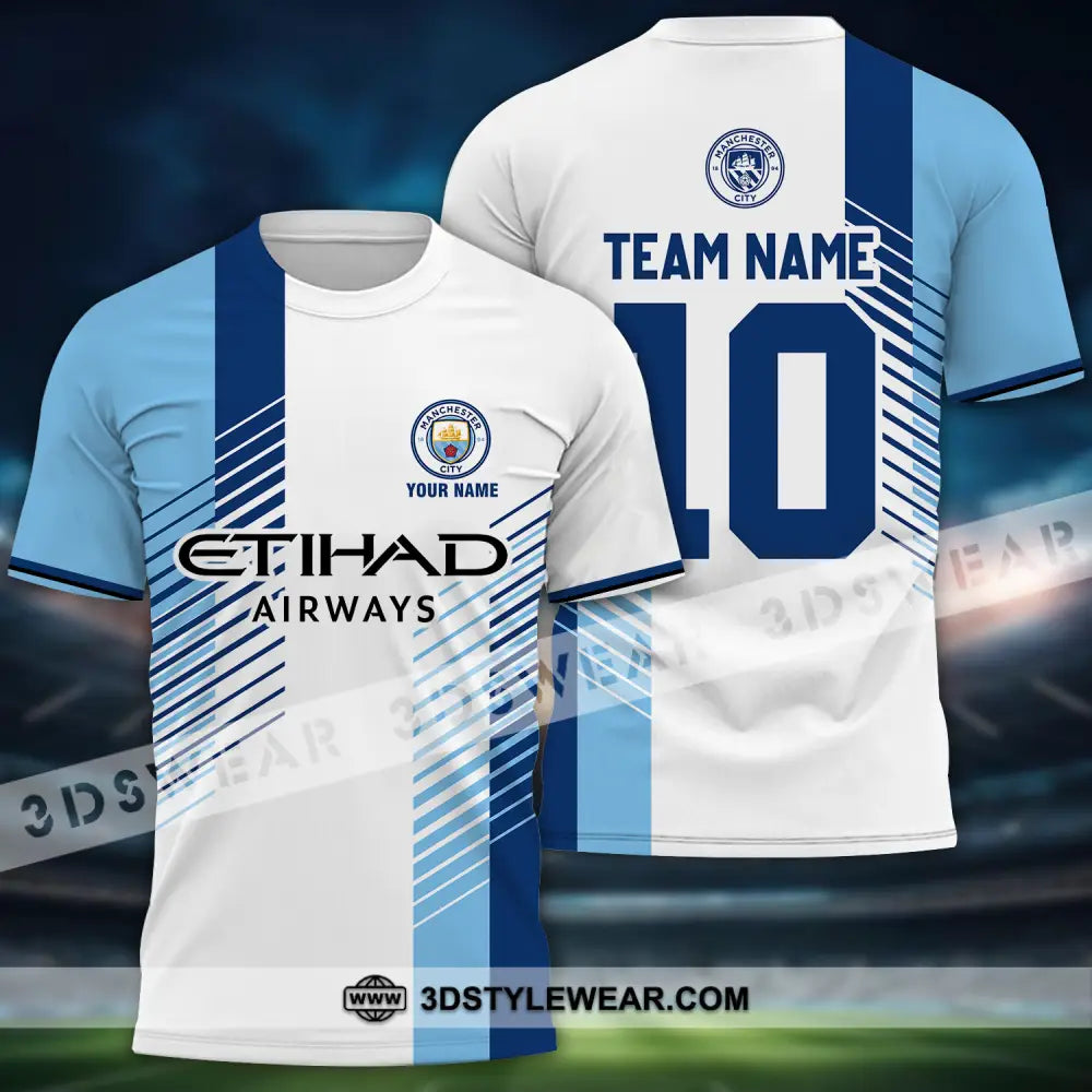 Unisex Shirt - Custom Name And Number The Sky Blues Lover T-Shirt / S T-Shirt