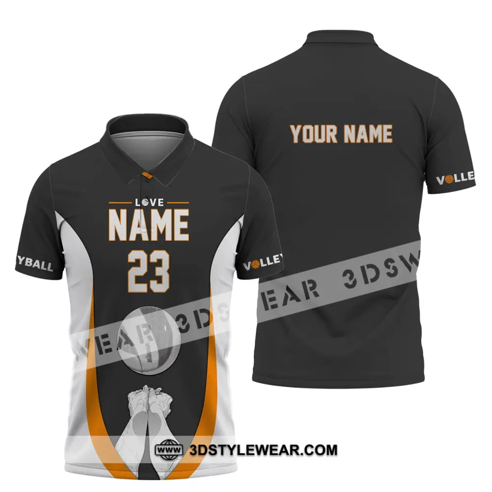 Unisex Shirt Custom Name And Number Volleyball Hoodie Team T-Shirt Gift For Players Polo / S