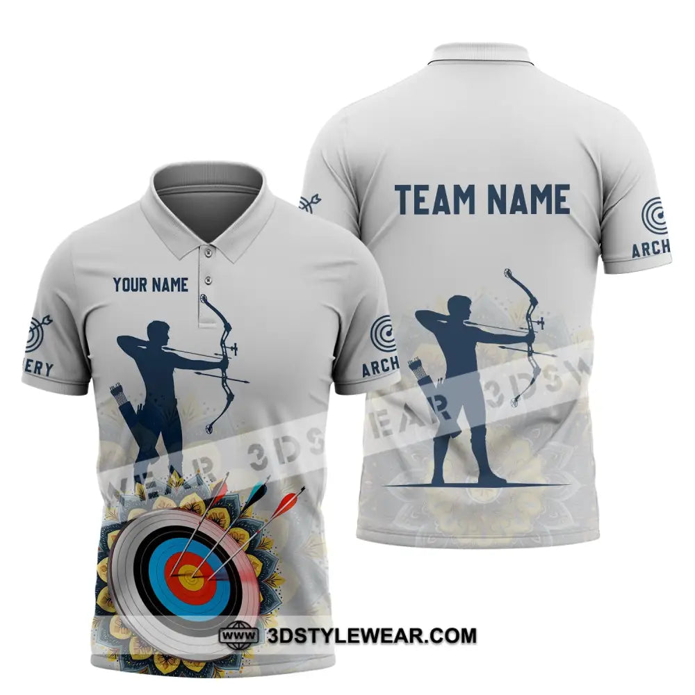 Unisex Shirt - Custom Name And Team Archery Lover Polo / S T-Shirt