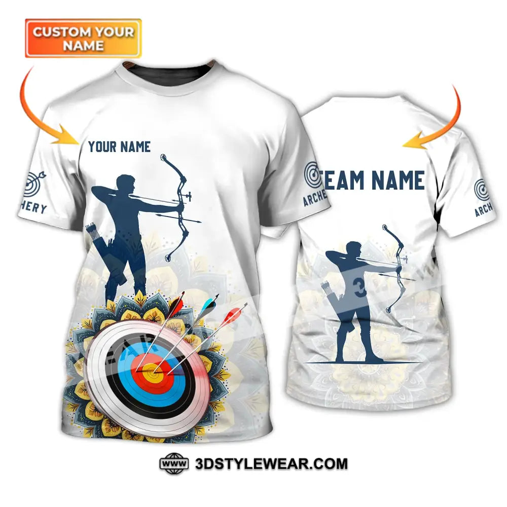 Unisex Shirt - Custom Name And Team Archery Lover T-Shirt