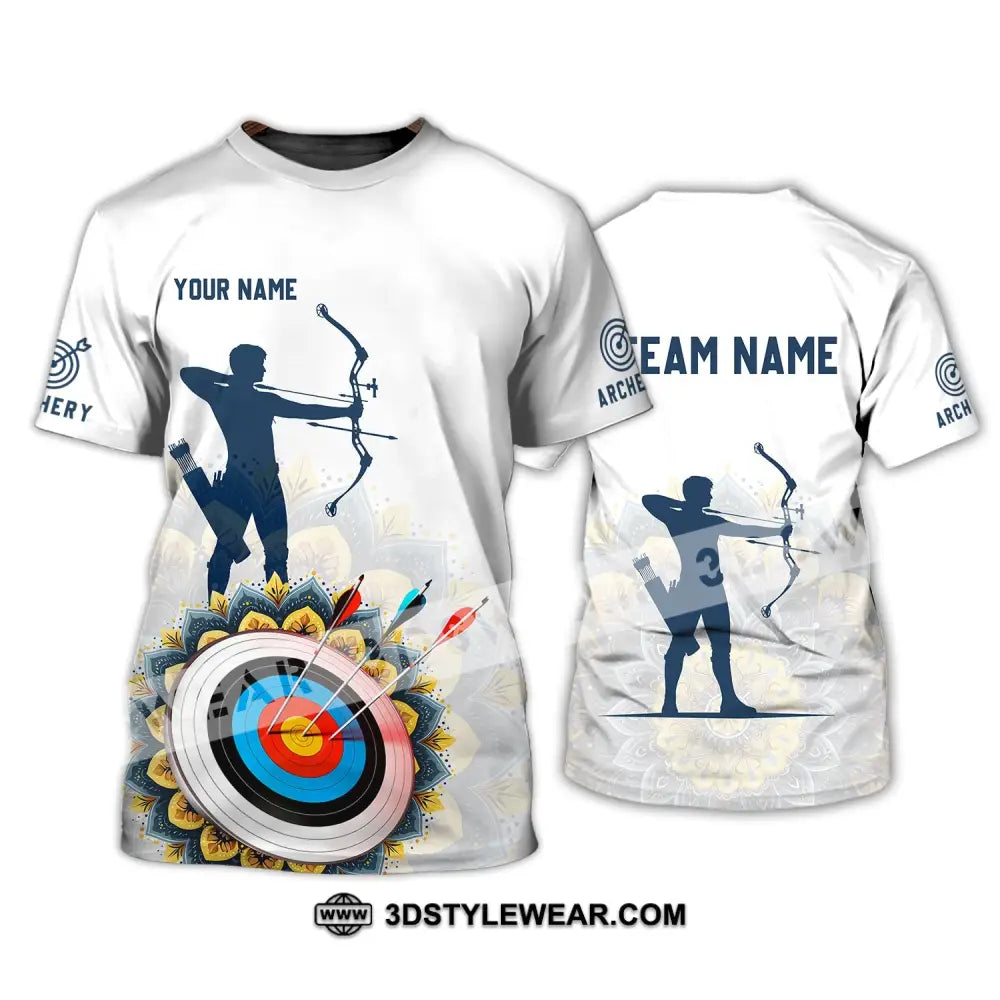 Unisex Shirt - Custom Name And Team Archery Lover T-Shirt / S T-Shirt