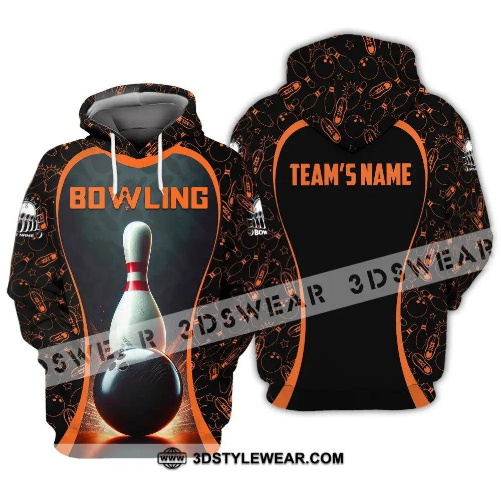 Unisex Shirt Custom Name And Team Bowling Club Polo Hoodie / S T-Shirt