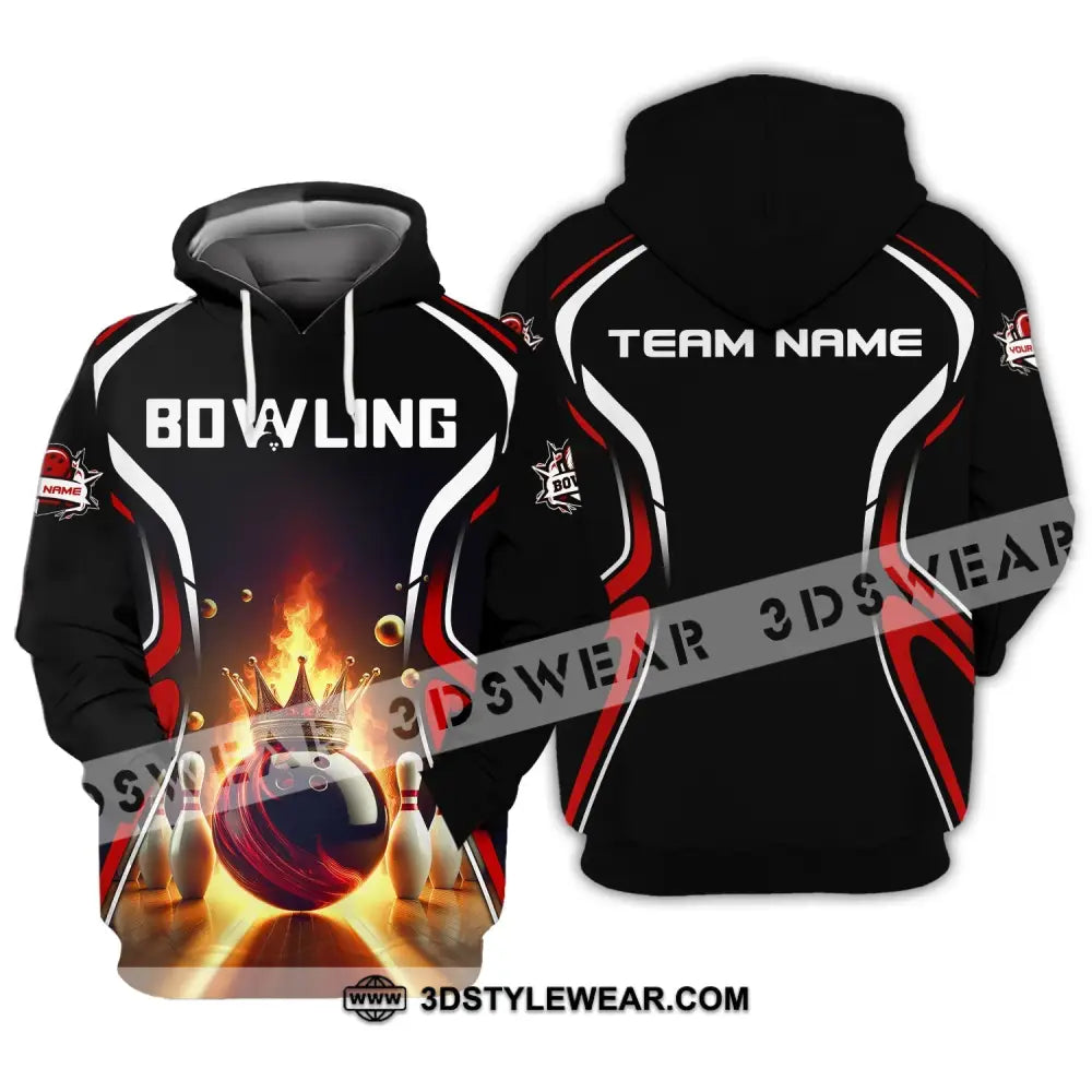 Unisex Shirt Custom Name And Team Bowling For Clubs Hoodie / S T-Shirt