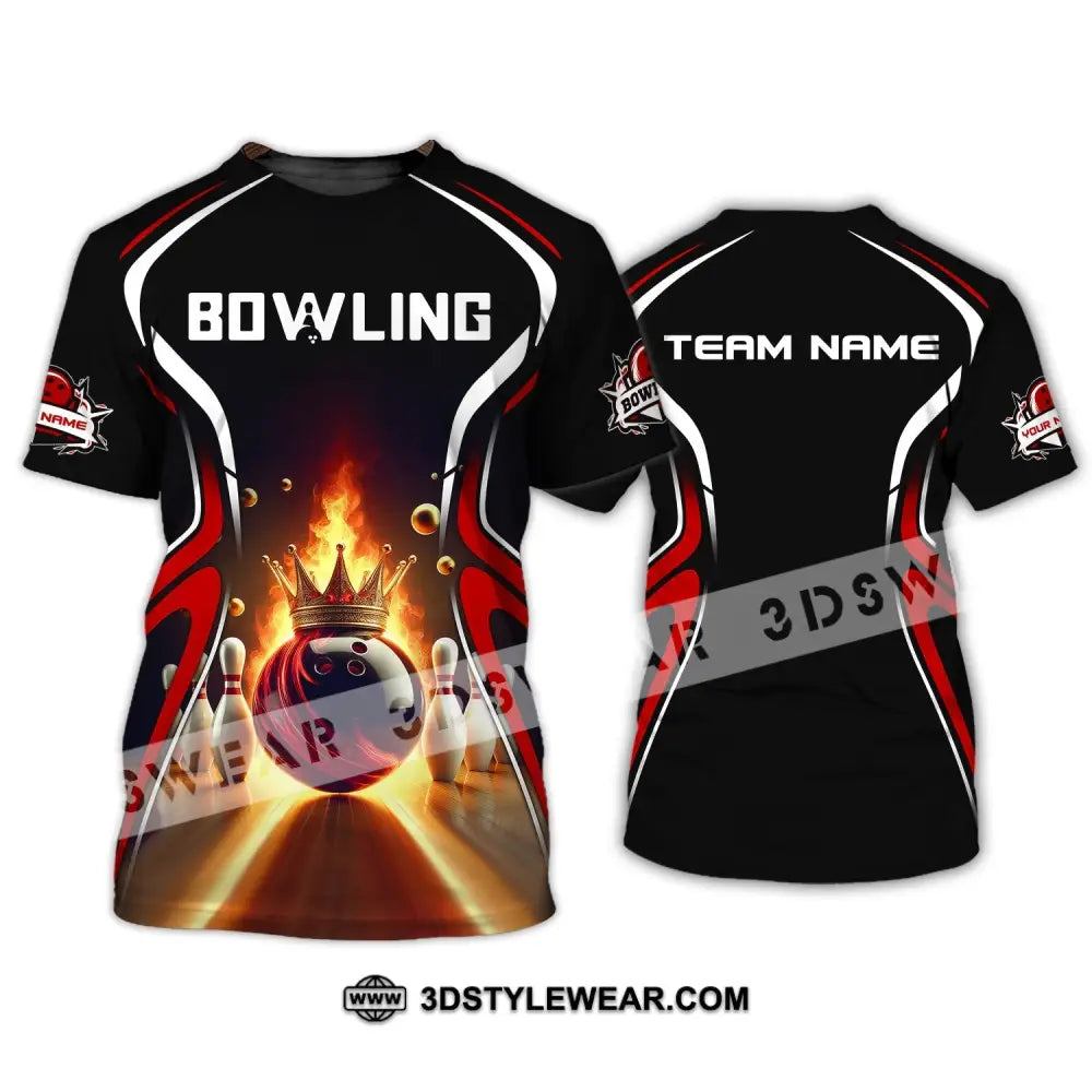 Unisex Shirt Custom Name And Team Bowling For Clubs T-Shirt / S