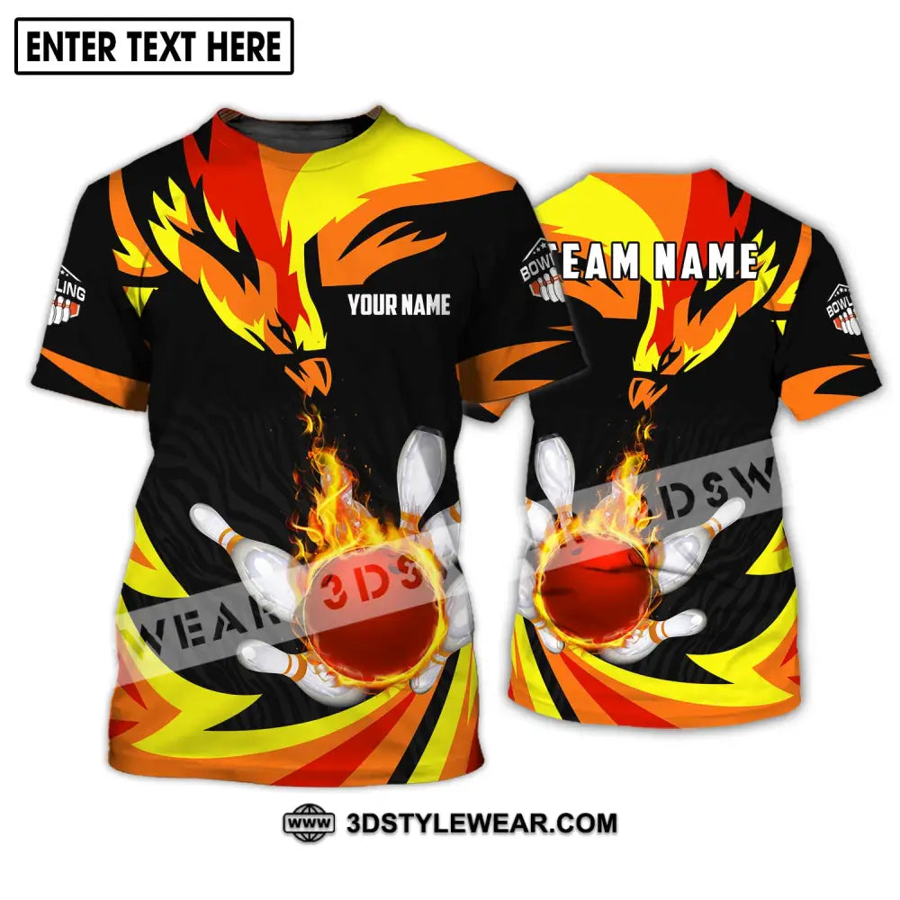 Unisex Shirt - Custom Name And Team Bowling Lover Gift T-Shirt / S T-Shirt