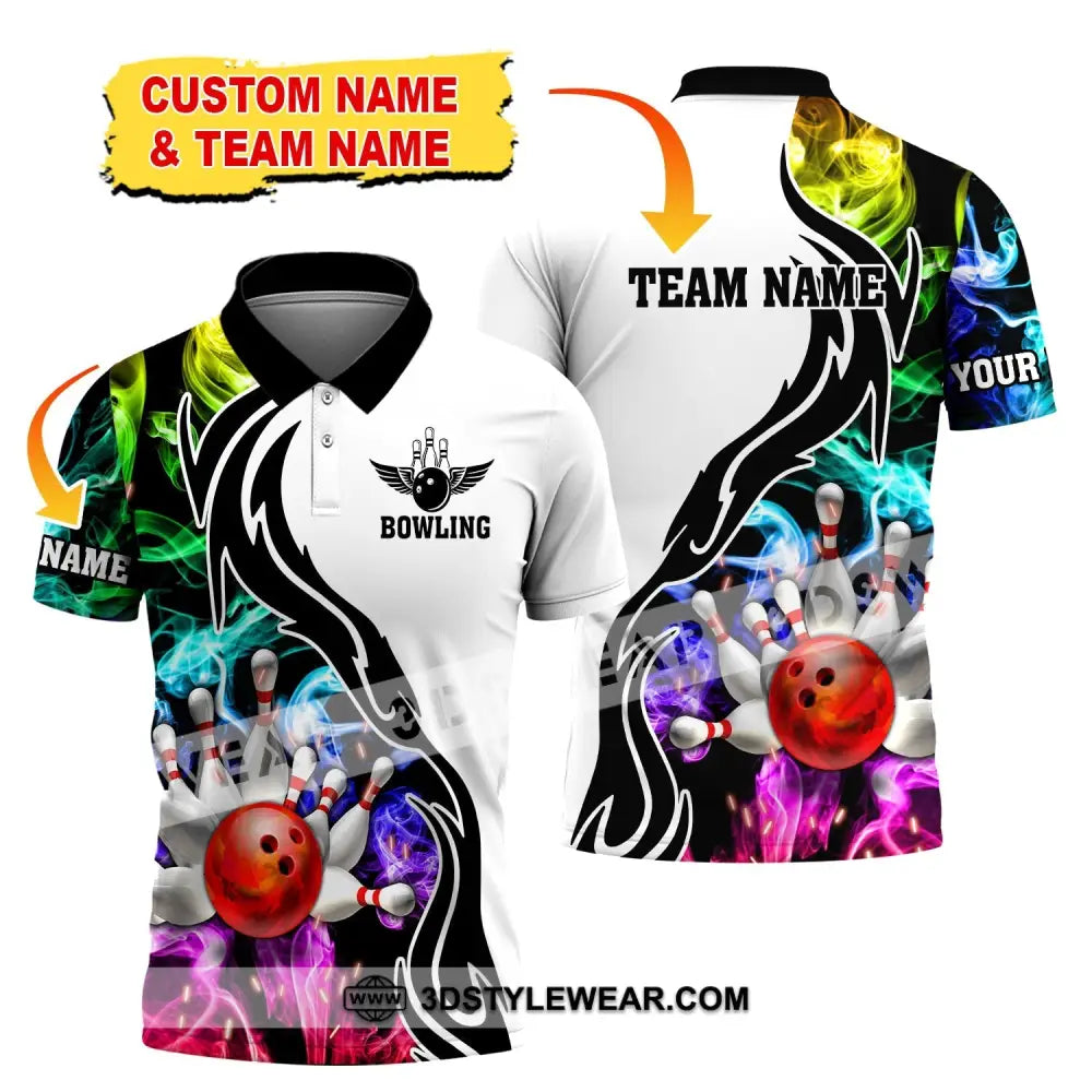 Unisex Shirt Custom Name And Team Bowling Polo Club Uniform T-Shirt