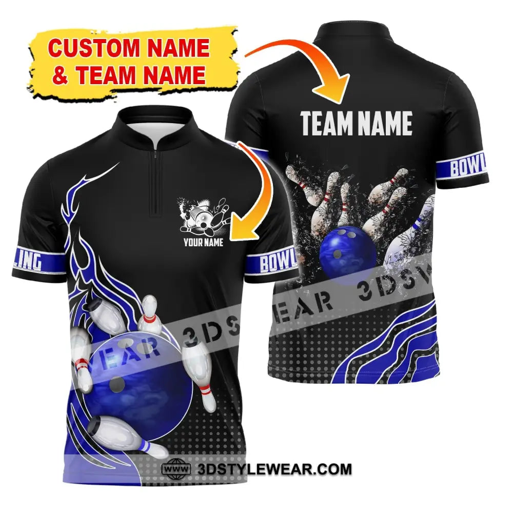 Unisex Shirt Custom Name And Team Bowling Polo Club Uniform T-Shirt