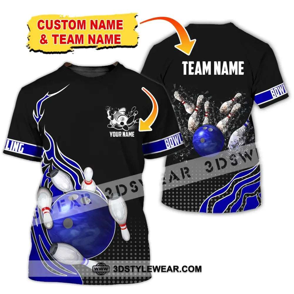 Unisex Shirt Custom Name And Team Bowling Polo Club Uniform T-Shirt