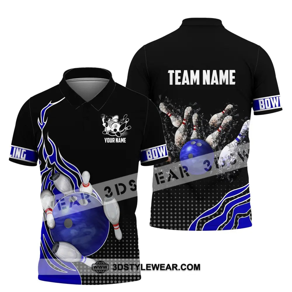 Unisex Shirt Custom Name And Team Bowling Polo Club Uniform T-Shirt / S